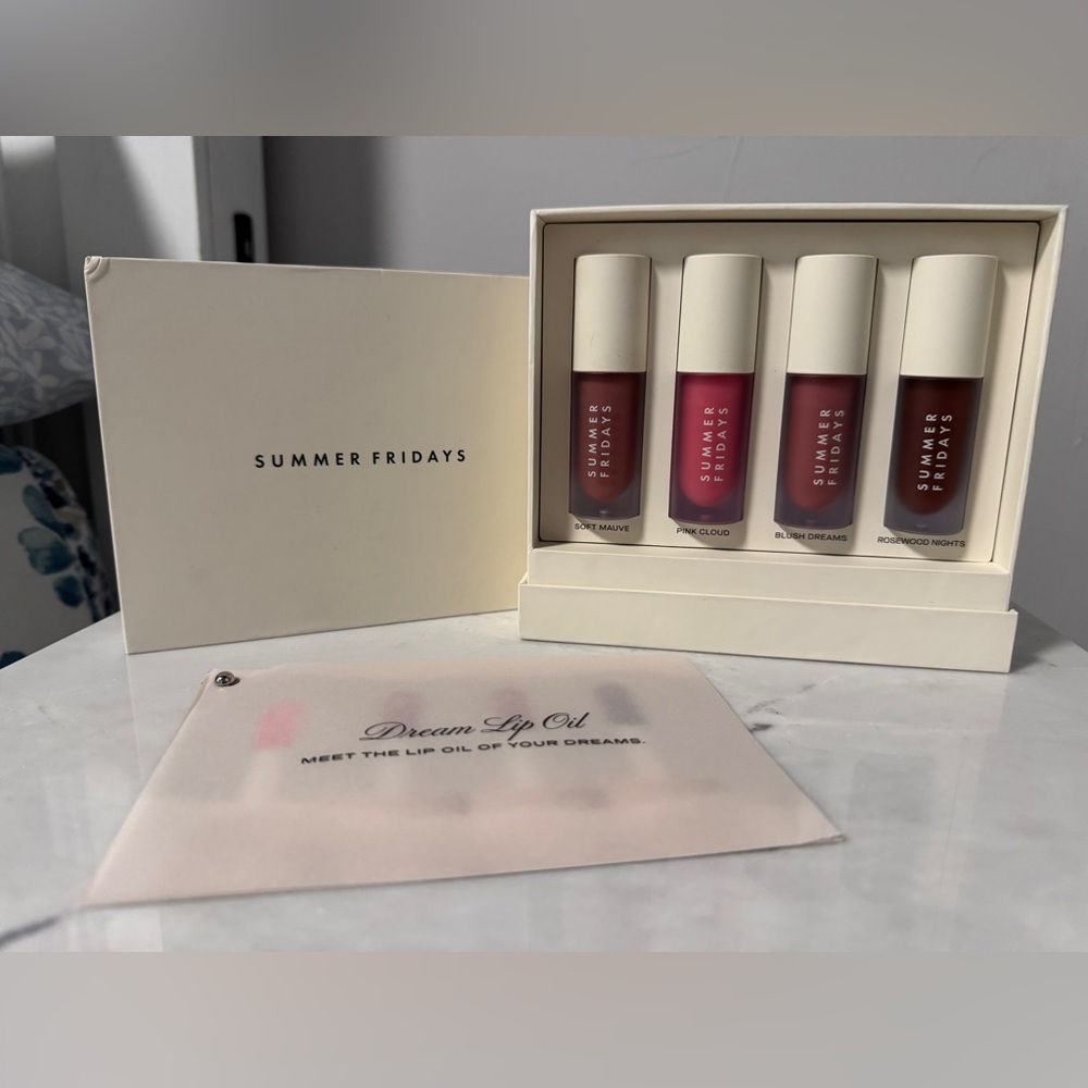 Summer Fridays Lip Oil Set - Mauve, Pink, Rose, Berry - Picture 7 of 12